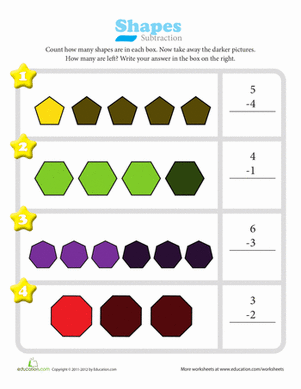 Subtraction with Shapes