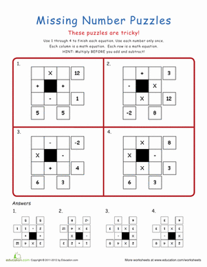 Four Math Puzzles