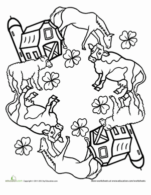 Farm Animals Mandala