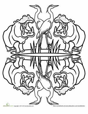 Hippo Haven Mandala