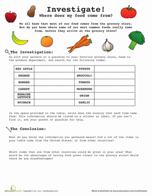 Introduction to Research: Grocery Store!