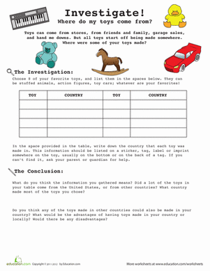 Introduction to Research: Your Toys!