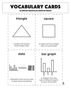 Vocabulary Cards: Graph My Design