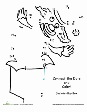 Jack in the Box Connect the Dots