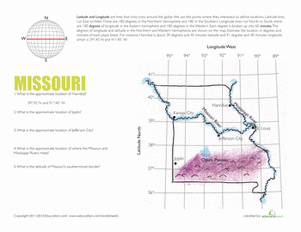 Latitude and Longitude: Missouri