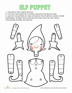 Paper Puppet: Elvira the Elf