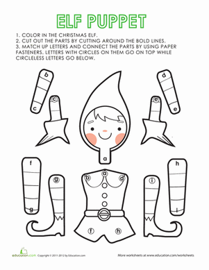 Paper Puppet: Elmer the Elf