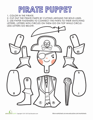 Paper Puppet: Pirate