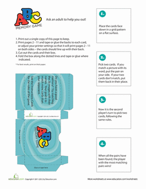 ABC Memory Game