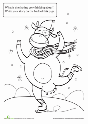 Skating Cow Story Starter