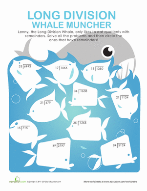 长除法:更多的鲸鱼咀嚼