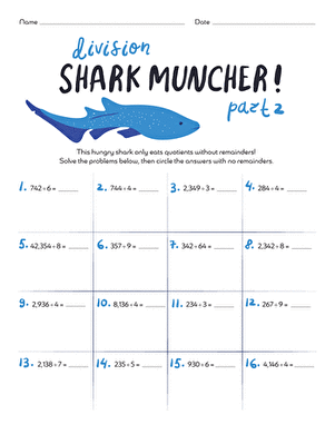 Division: More Shark Munching