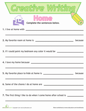 Sentence Writing: Home