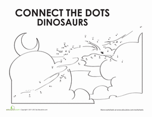 Dinosaur Connect the Dots