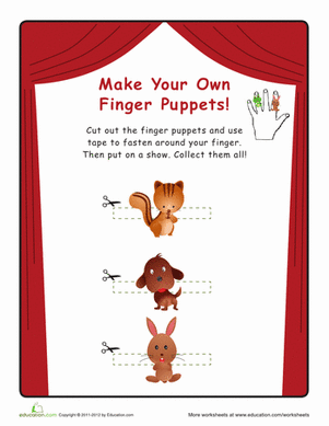 Furry Friend Finger Puppets