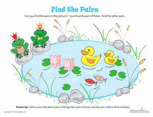 Find the Pairs: Pond Friends