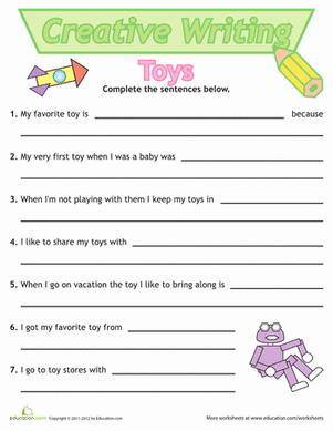Sentence Writing: Toys