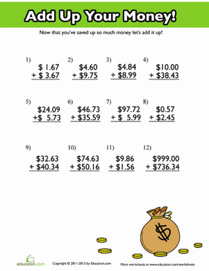 Add Up Your Money