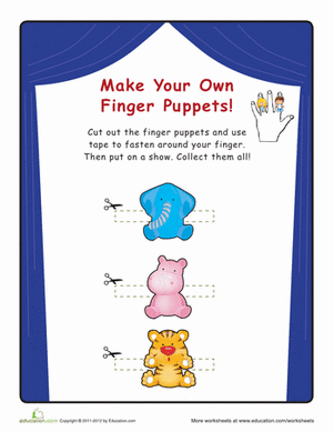 Jungle Finger Puppets