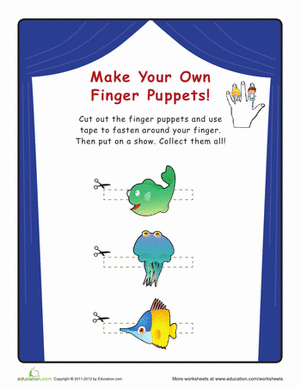 Sea Life Finger Puppets
