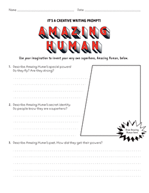 Creative Writing Starter: Amazing Girl