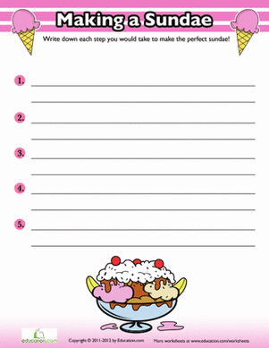 Creative Writing for Kids: Make a Sundae