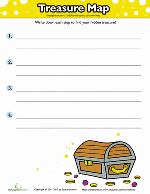 Creative Writing for Kids: Treasure Map