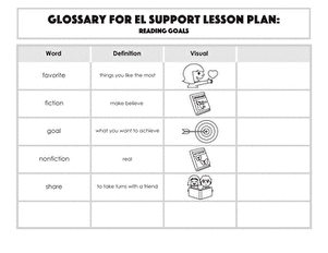 Glossary: Reading Goals