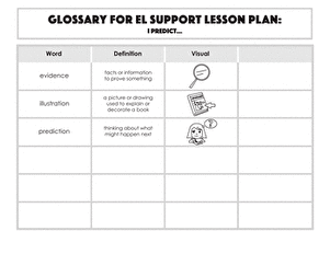 Glossary: I Predict...