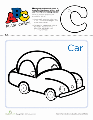 ABC Flashcards: C