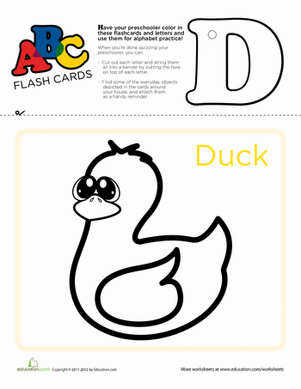 ABC Flashcards: D