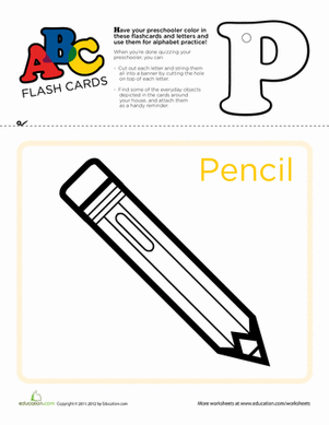 ABC Flashcards: P