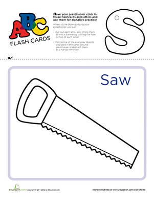 ABC Flashcards: S