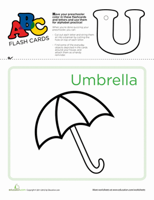 ABC Flashcards: U