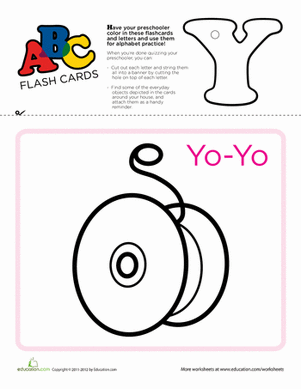 ABC Flashcards: Y