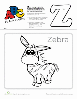 ABC Flashcards: Z