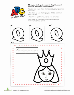 Alphabet Flashcards: Q