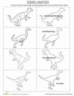 Dino Matching Game