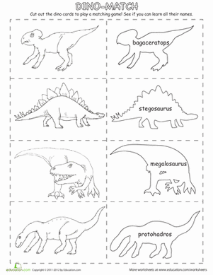 Dinosaur Memory Match