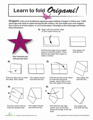 Make an Origami Star