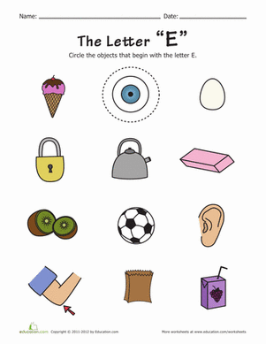 Things that Start with E!