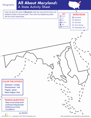Maryland Geography