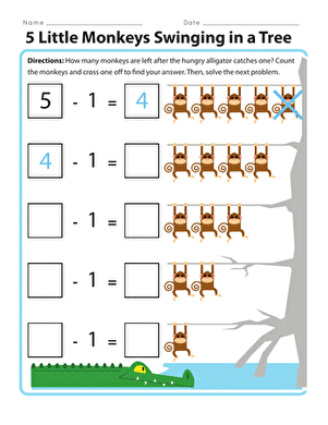 5 Little Monkeys Swinging in a Tree