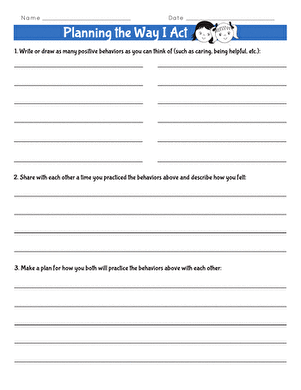 Planning the Way I Act