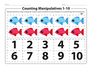 Counting Manipulatives 1-10