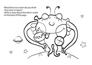 Story Starter: Alien Eating Ice Cream