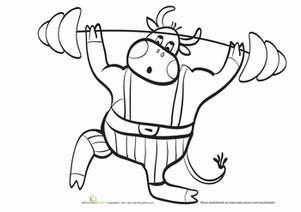 Ox Coloring Page