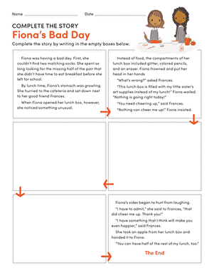 Complete the Story: Fiona's Bad Day