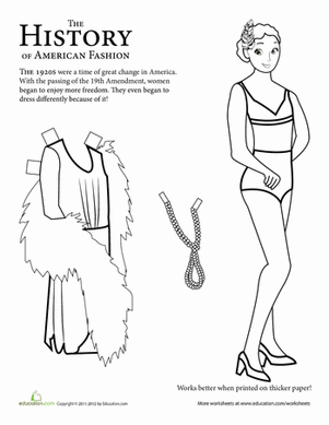 Historical Paper Dolls: 1920s
