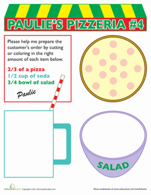 Visual Fractions: Pizzeria #4